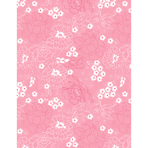 Bloom True Serendipity Pink BT22113 Quilting Fabric
