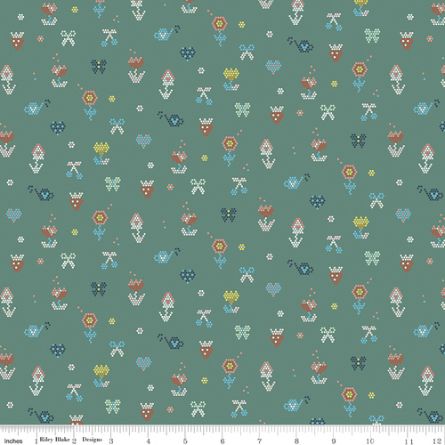 Sunsetridge Mosaic Lodge Pole C15736 Quilting Fabric