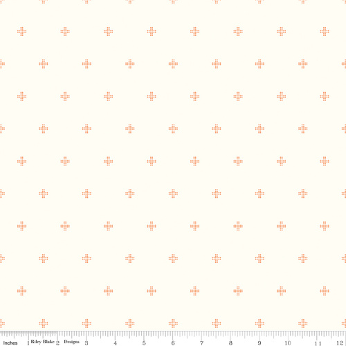 Sunsetridge Crosses Cream C15737 Quilting Fabric
