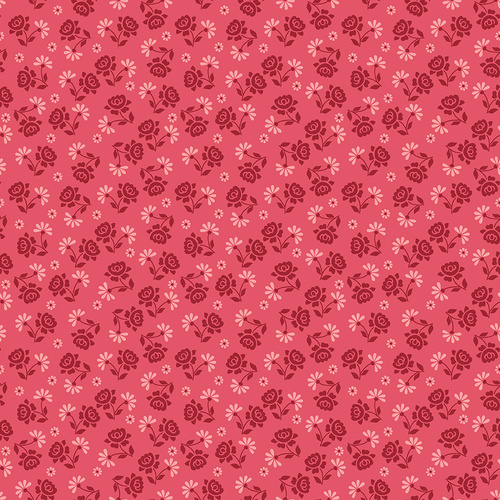 Berry & Sage Roses Tossed C17380 Tearose Quilting Fabric 