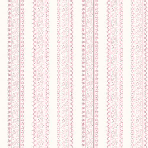 Sweet Pink Floral Stripes C17413-Cream Quilting Fabric 
