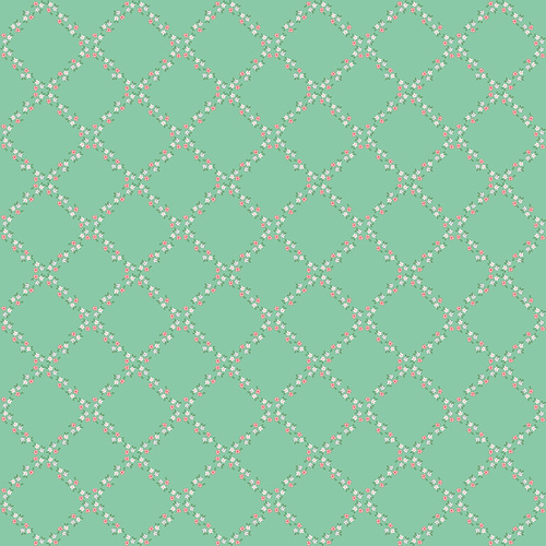 Whimsical Woodland Lattice Green C17643-GREEN Quilting Fabric