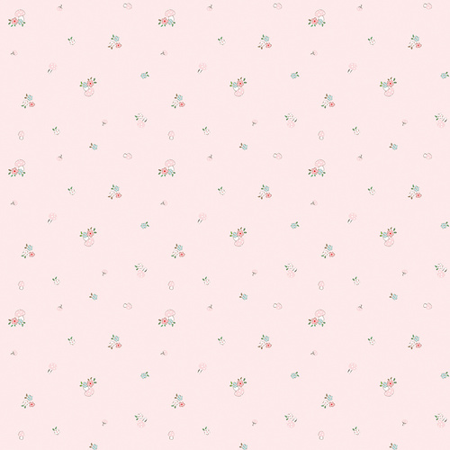 Whimsical Woodland Mushrooms Pink C17644-PINK Quilting Fabric