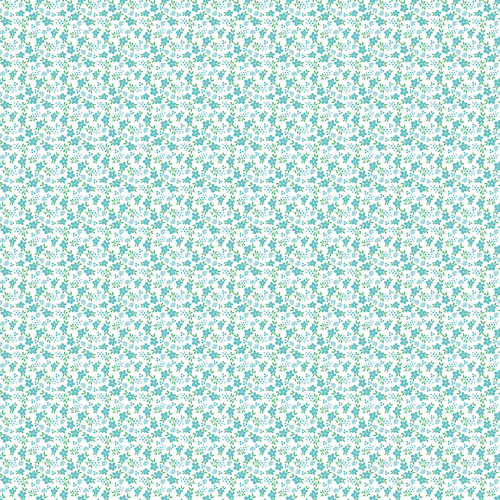 Whimsical Woodland Mini Florals Aqua C17645-AQUA Quilting Fabric