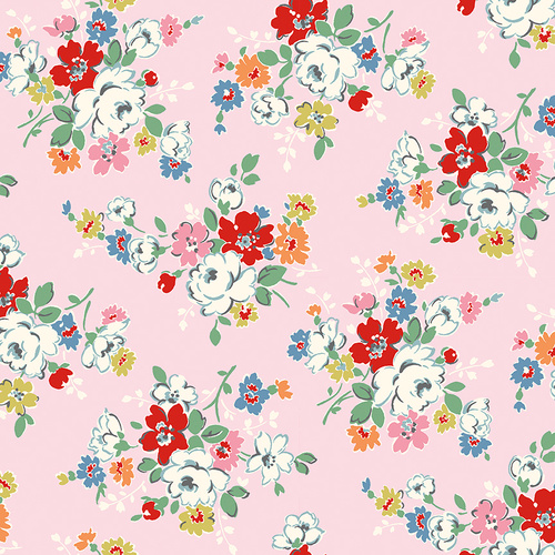 Cath Kidston Signature Collection Clifton Rose Pink C18370-PINK Quilting Fabric