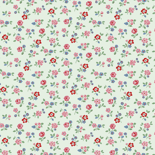 Cath Kidston Signature Collection Arlington Ditsy Mist C18373-MIST Quilting Fabric