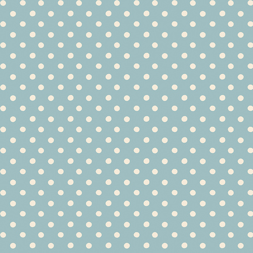 Cath Kidston Signature Collection Button Spot Blue C18374-BLUE Quilting Fabric