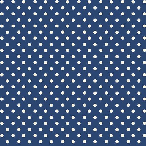 Cath Kidston Signature Collection Button Spot Navy C18374-NAVY Quilting Fabric