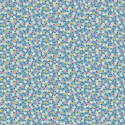 Cath Kidston Signature Collection Teeny One Blue C18376-BLUE Quilting Fabric