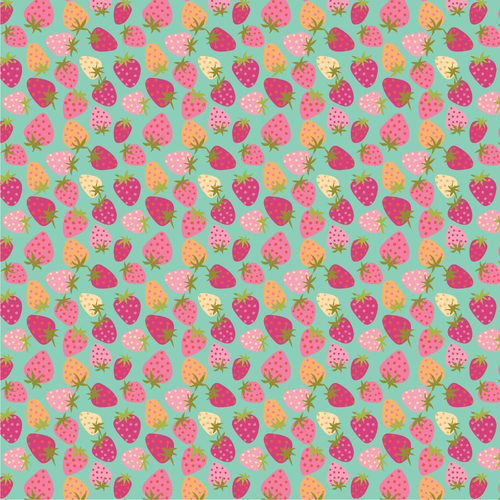 Calico Cowgirls Strawberry Pie Teal CW24807 Quilting Fabric