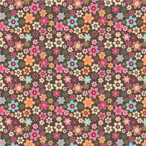 Calico Cowgirls Cowgirl Meadow Brown CW24814 Quilting Fabric