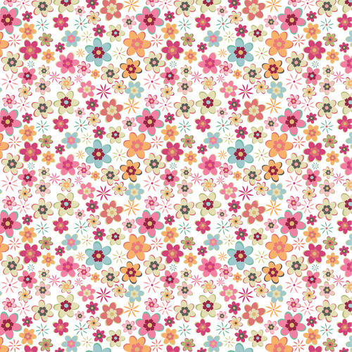 Calico Cowgirls Cowgirl Meadow White CW24816 Quilting Fabric