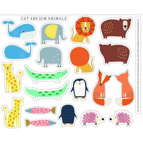 Habitat Cut & Sew Panel (Price is per Panel) D1699 By Sally Payne for Dashwood Studio