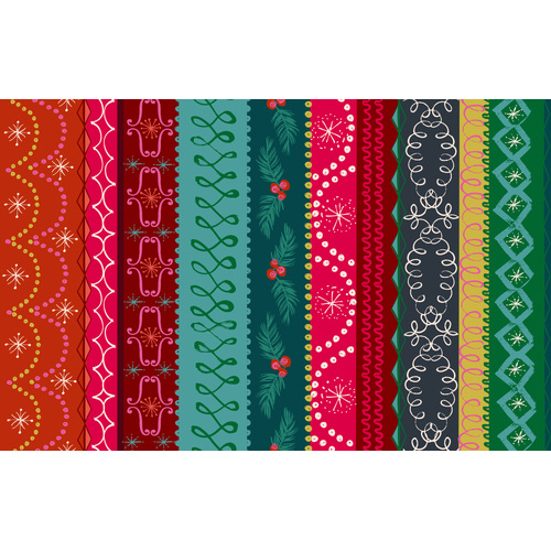 Candy Cane D2506 Yuletide Stripes Quilting Fabric 