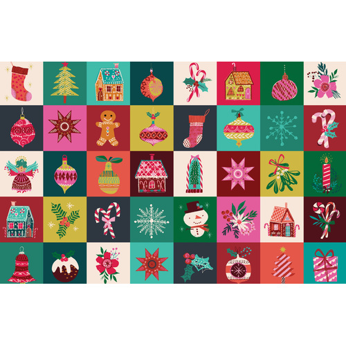 Candy Cane D2508 Panel Sold per Pattern Repeat - (28" x 42")