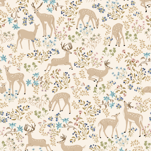 My Darling Deer Darling Wheat  DD25981 Patchwork Fabric