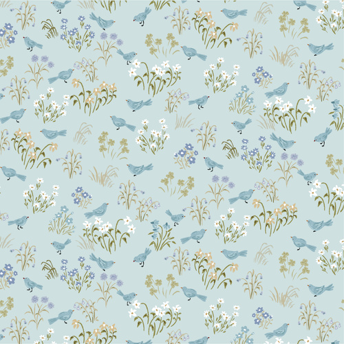 My Darling Deer Little Bird Sky DD25993 Patchwork Fabric