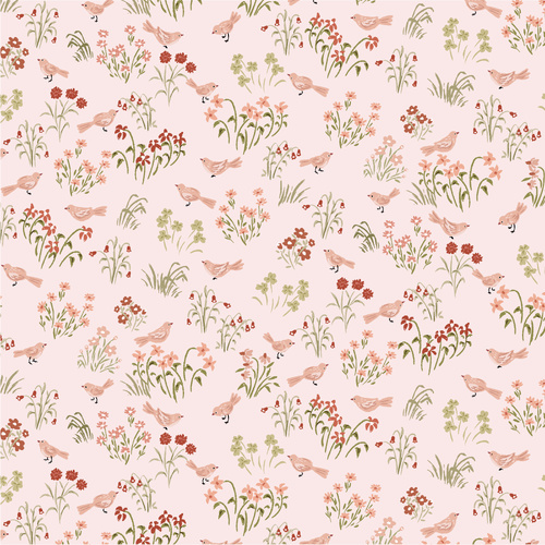 My Darling Deer Little Bird Blush DD25994 Patchwork Fabric