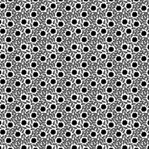 DV2100 BBB Black on White Quilting Fabric 