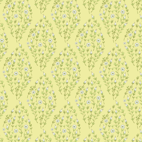 Playful Spring Yellow DV6342 Quilting Fabric 