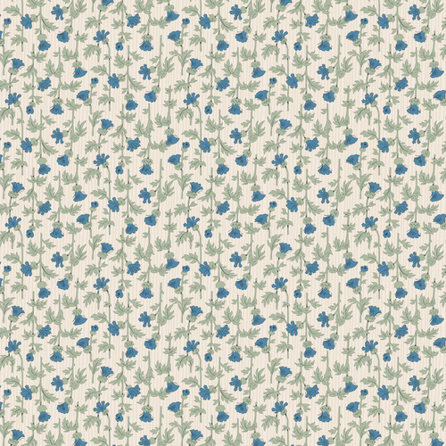 Forget-Me-Not Rose Mark Blue DV6816 Quilting Fabric
