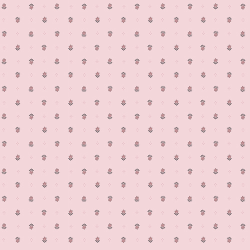 Forget-Me-Not Rose Scarlett Pink DV6830 Quilting Fabric