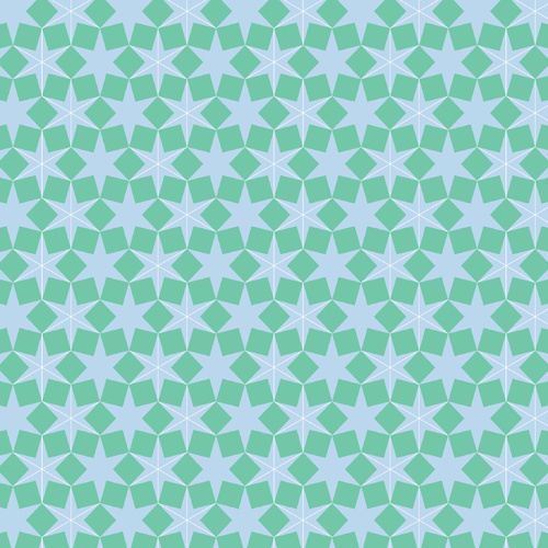 Deck the Halls DV6924 Geo Green Blue Stars Quilting Fabric 