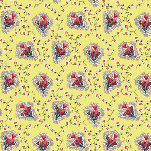 Peasholme Green Cordelia Yellow DV7113 Quilting Fabric