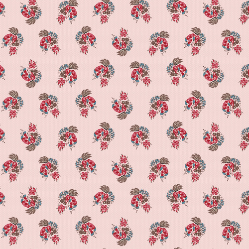 Peasholme Green Audrey Pink DV7116 Quilting Fabric