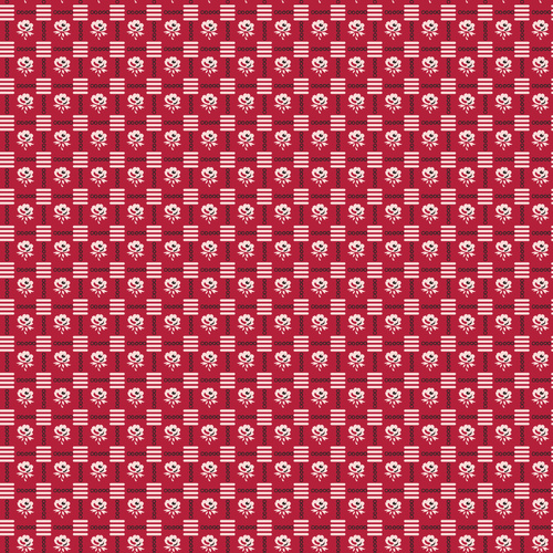 Peasholme Green Tess Red DV7125 Quilting Fabric