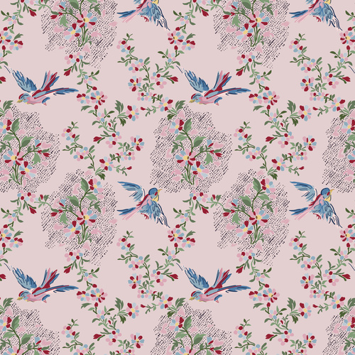 Guinevere Elaine Pink DV7131 Quilting Fabric