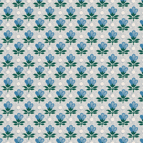Guinevere Clarine Blue DV7143 Quilting Fabric