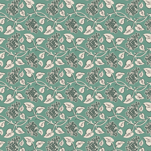 Heritage Garden Wildflower Green DV7511 Quilting Fabric
