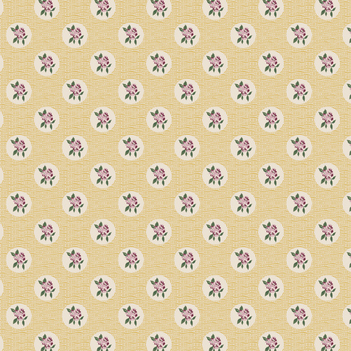 Heritage Garden Cobblestone Flowers Yellow DV7513 Quilting Fabric