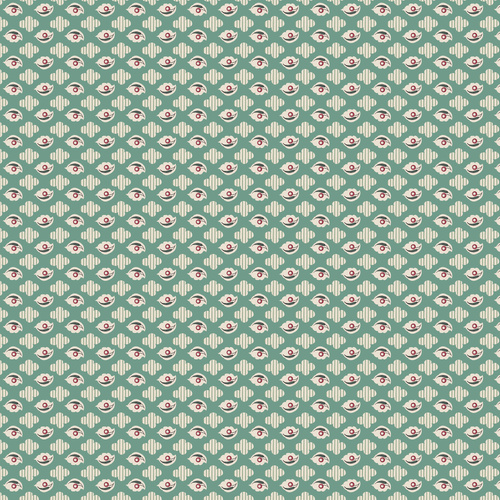 Heritage Garden Heather Fields Green DV7518 Quilting Fabric