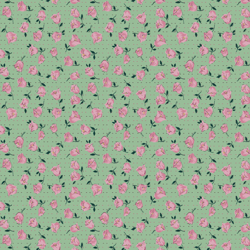 Heritage Garden Floral Grove Green DV7520 Quilting Fabric