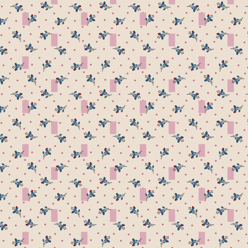 Heritage Garden River Bloom Pink DV7526 Quilting Fabric
