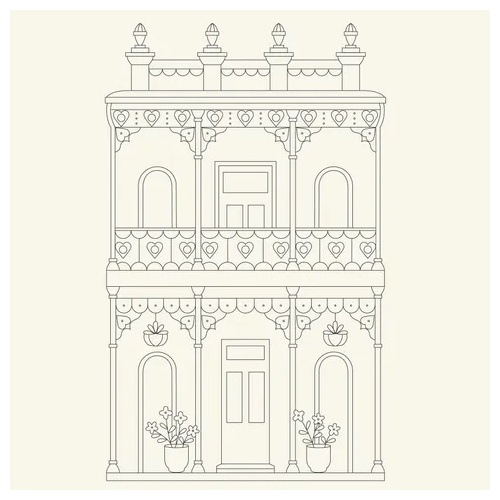 Home Sweet Home Linen Stitchery DV7986 Stitchery Panel 80 x 137 cm