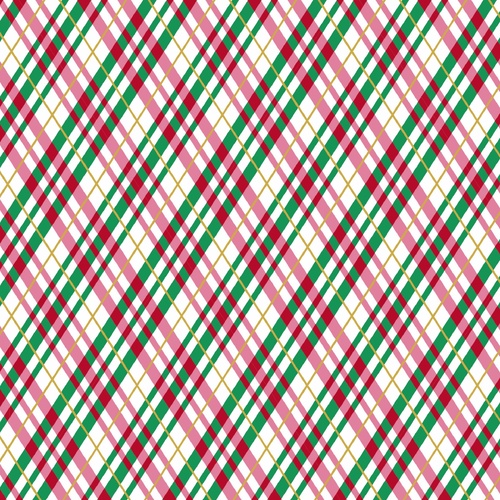 Holly Jolly Light Plaid Metallic Christmas Multi DVC1234 Quilting Fabric