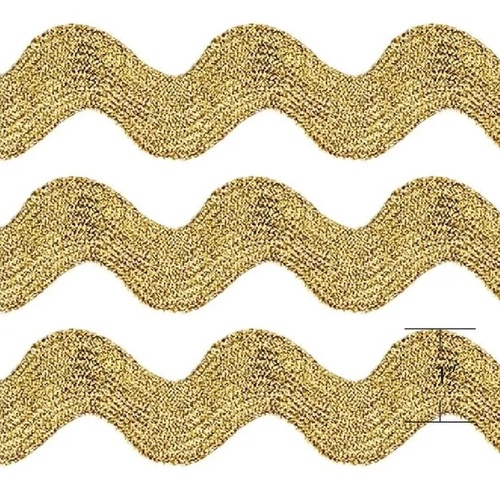 Ric Rac 1" Gold (Approx. 25mm) - Sold per metre DVRR.011