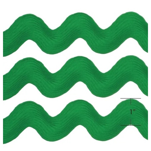 Ric Rac 1" Emerald (Approx. 25mm) - Sold per metre DVRR.012