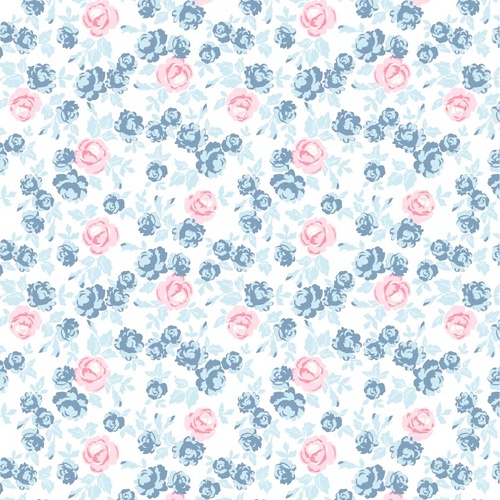 Elise Regency White EE25513 Quilting Fabric 
