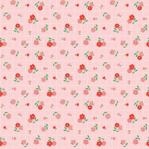 Farmhouse Fancy Tea Towel Pink FH25957 Quilting Fabric 
