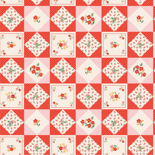 Farmhouse Fancy Farm Quilts Red FH25962 Quilting Fabric 