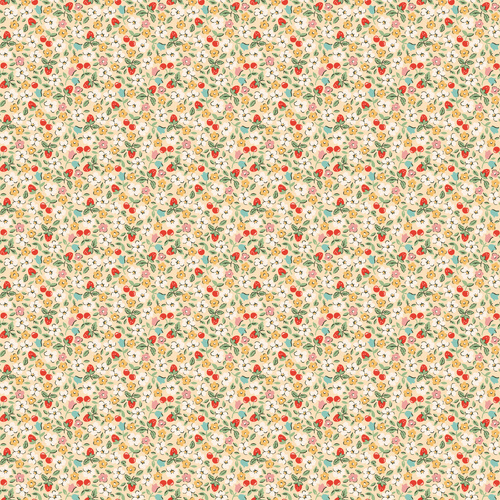 Farmhouse Fancy Fruit Salad Natural FH25964 Quilting Fabric 