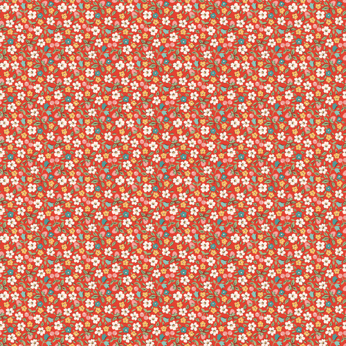 Farmhouse Fancy Fruit Salad Red FH25965 Quilting Fabric 