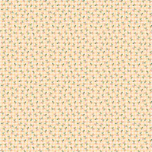 Farmhouse Fancy Cherry Pie Yellow FH25967 Quilting Fabric 