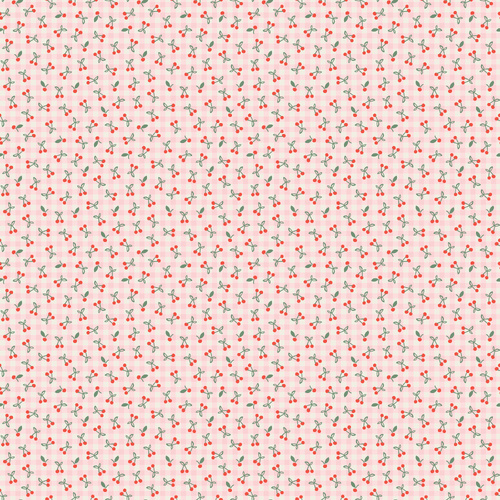 Farmhouse Fancy Cherry Pie Pink FH25968 Quilting Fabric 