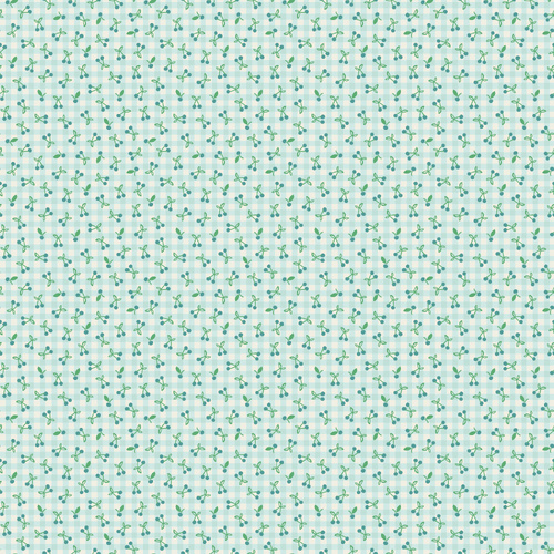 Farmhouse Fancy Cherry Pie Teal FH25969 Quilting Fabric 