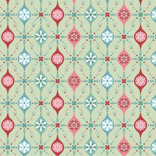 Frost & Flurry Merry Berries Mint FL25603 Quilting Fabric 